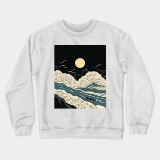 JAPANESE WOODBLOCK PRINT Crewneck Sweatshirt